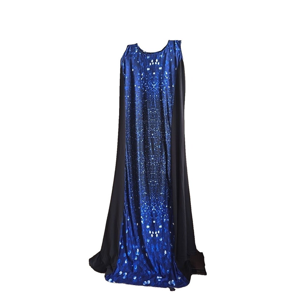 ASTER BY FIRMIANA Sleeveless Maxi Dress with Faux Lace Design Women's Size 1XL